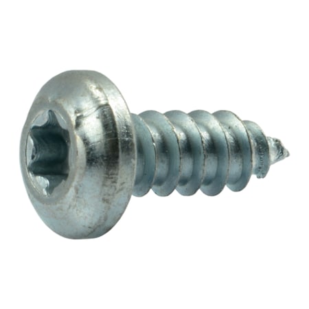 Midwest Fastener Sheet Metal Screw, #10 x 1/2 in, Zinc Plated Steel Pan Head Torx Drive, 40 PK 37022